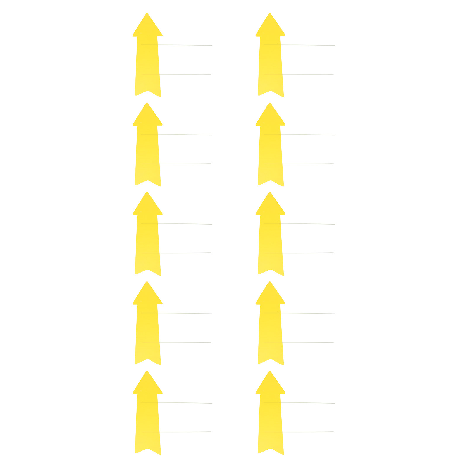 Yard Sign Blank - 10 szt. Puste żółte tabliczki z